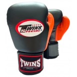 Боксерские перчатки Twins Special (BGVLA-2 black/orange/gray)